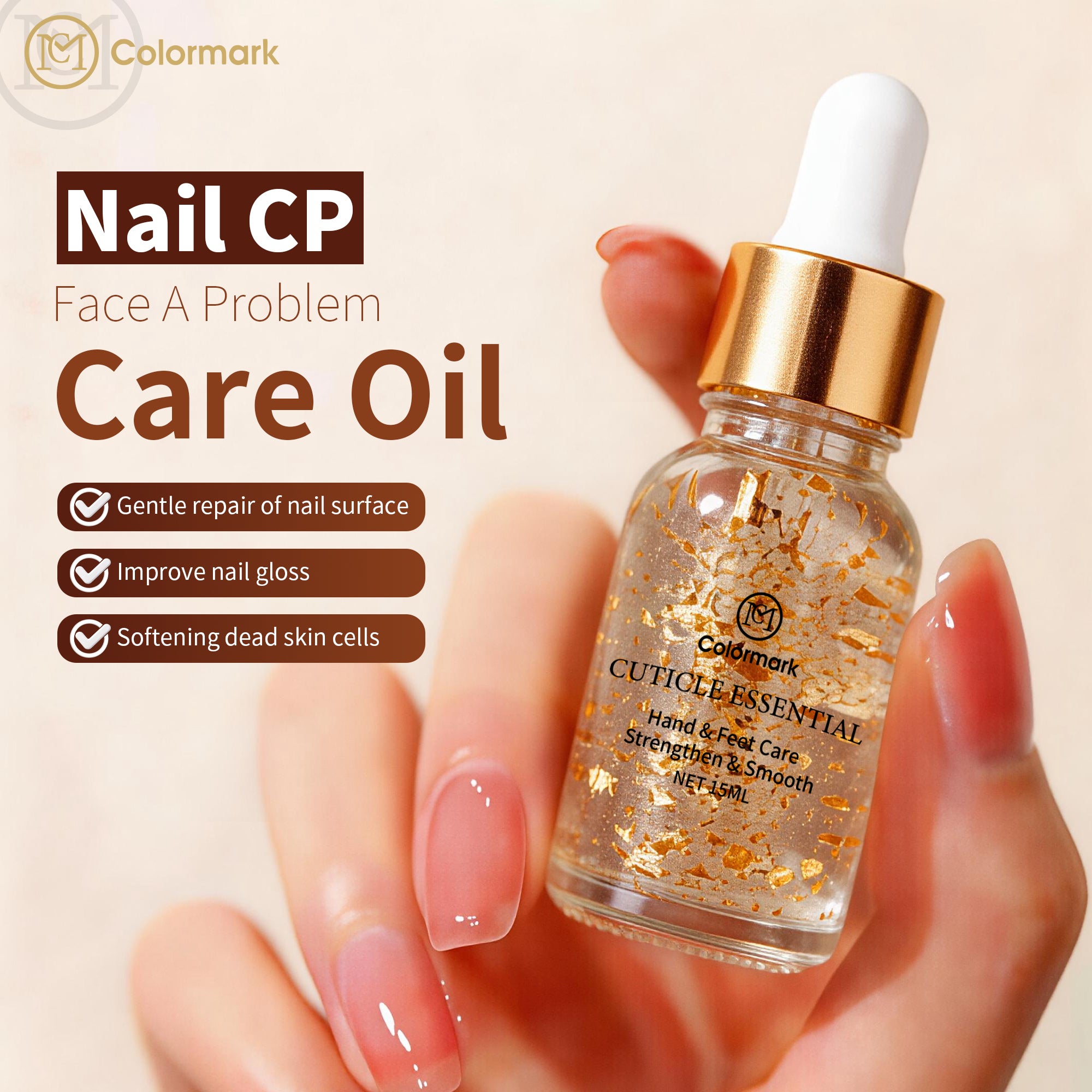 Colormark 15ml 24K Natural Keratin Cuticle Oil