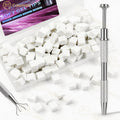 Mini Nail Art Small Square Nail Trimming Tool Set with Pat Cotton Sponge Grab Clip for Nail Art Shops