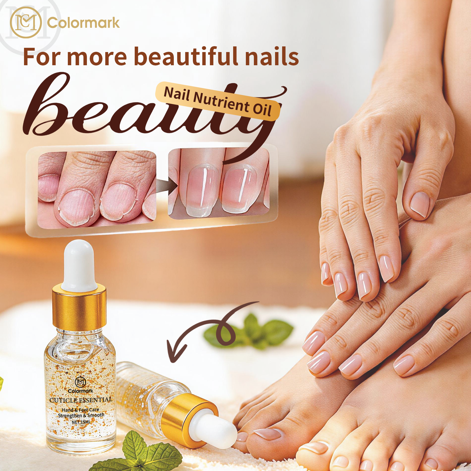 Colormark 15ml 24K Natural Keratin Cuticle Oil