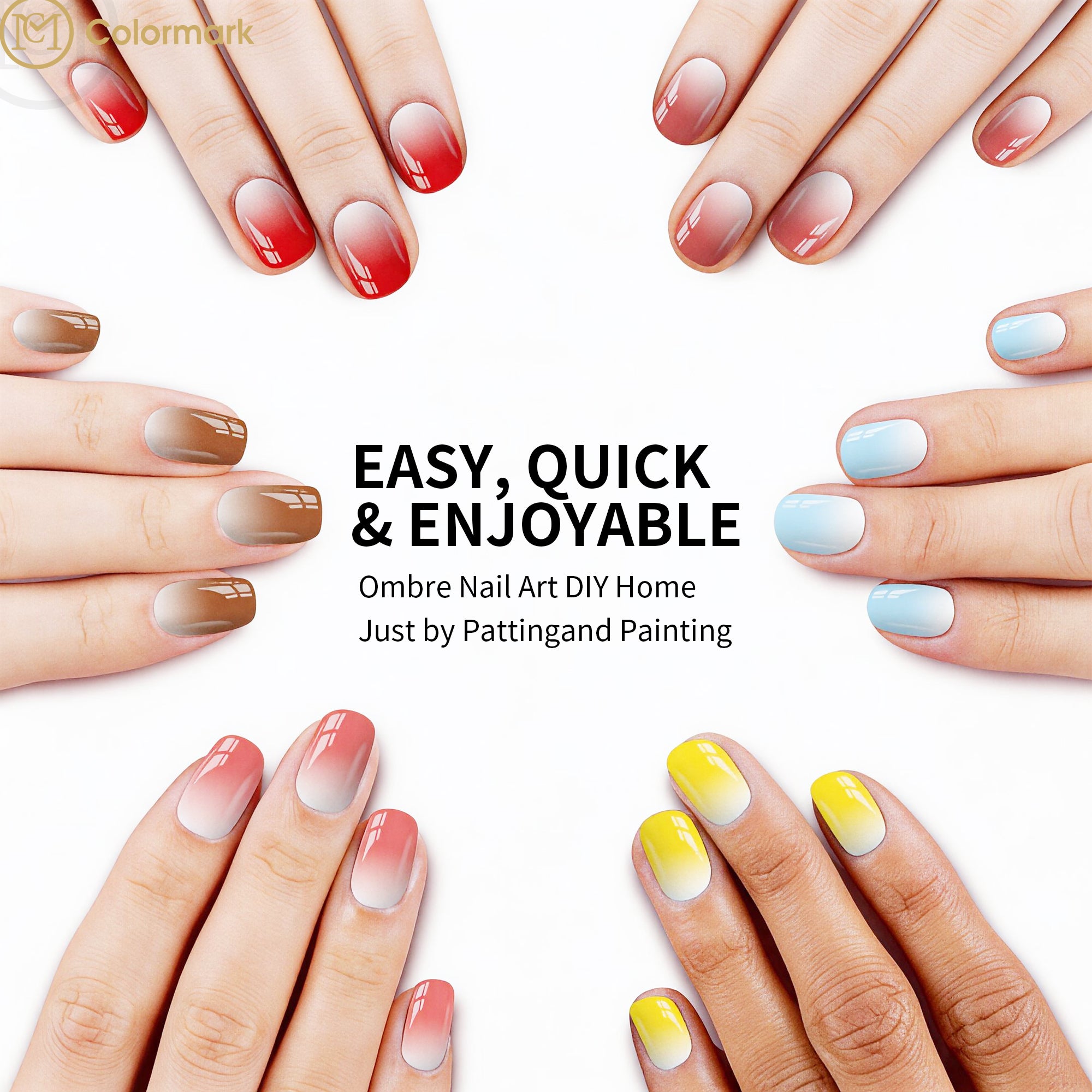New Clap Glue 9 Grid Nail Art Clap Solid Painted Blush 2025 Saturated Sizzy Gradient Wash-free Pat Pat Gel Painting Gel