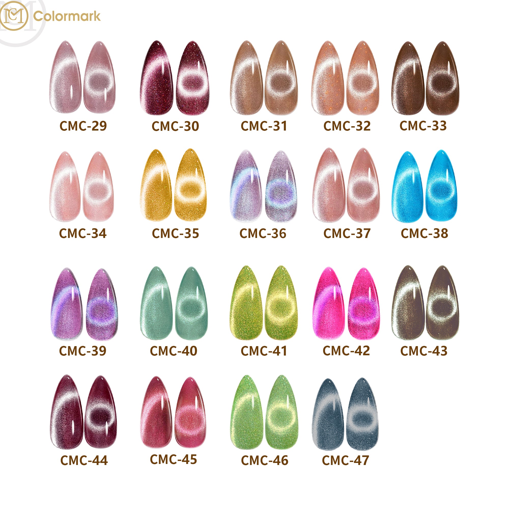Cat Eye Designer Luxury Nail Gel Polish Magnet LED Cure Vegan Non-Toxic Hema Free Glitter UV Polish Bottle for DIY