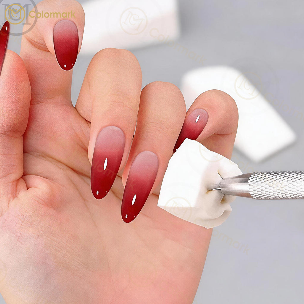 Mini Nail Art Small Square Nail Trimming Tool Set with Pat Cotton Sponge Grab Clip for Nail Art Shops