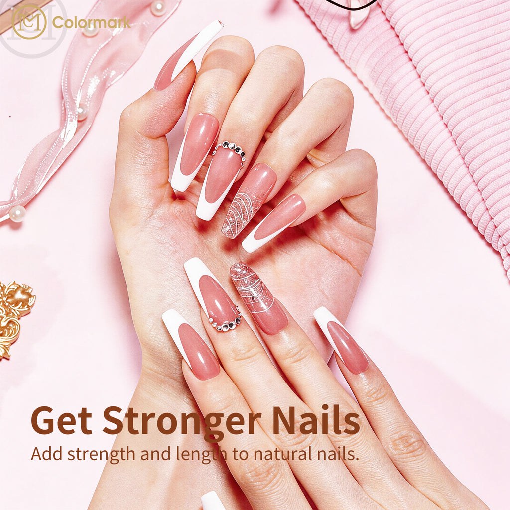 Strong Builder BIAB Construction Gel with No Heat for Natural-Looking Nail Extensions and Durable Overlays Led Lamp Source